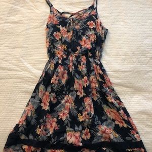 Hawaiian print dress